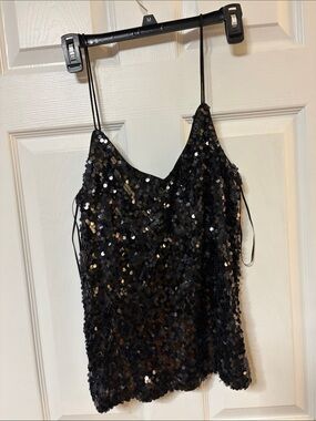 Leyden Black Sequin Strapless Party Dress